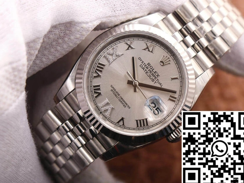 Factory Rolex EW Dial Datejust M126234-0029 Diamond Silver 1226